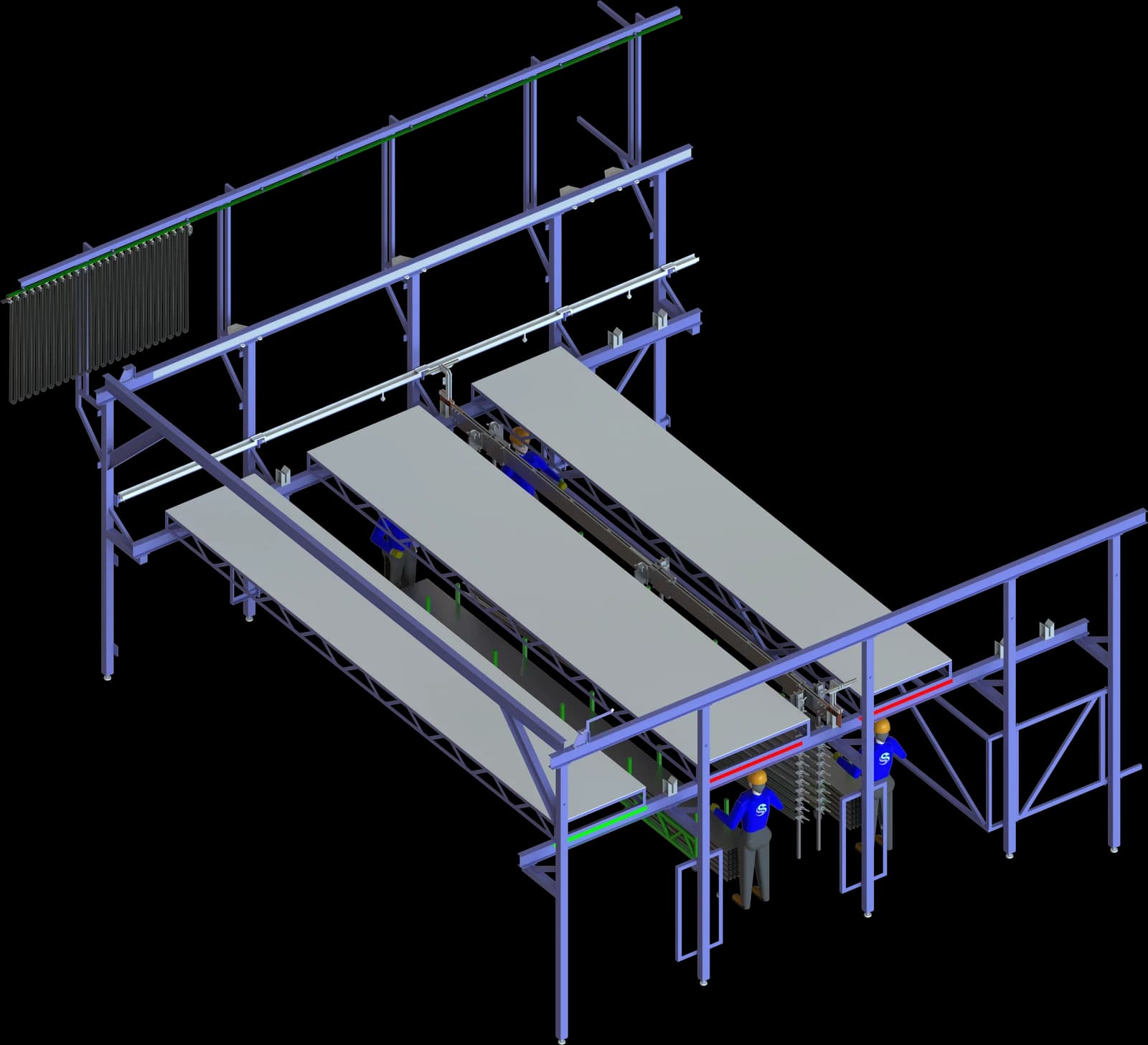 3D-модель стойки загрузки-выгрузки EVESS