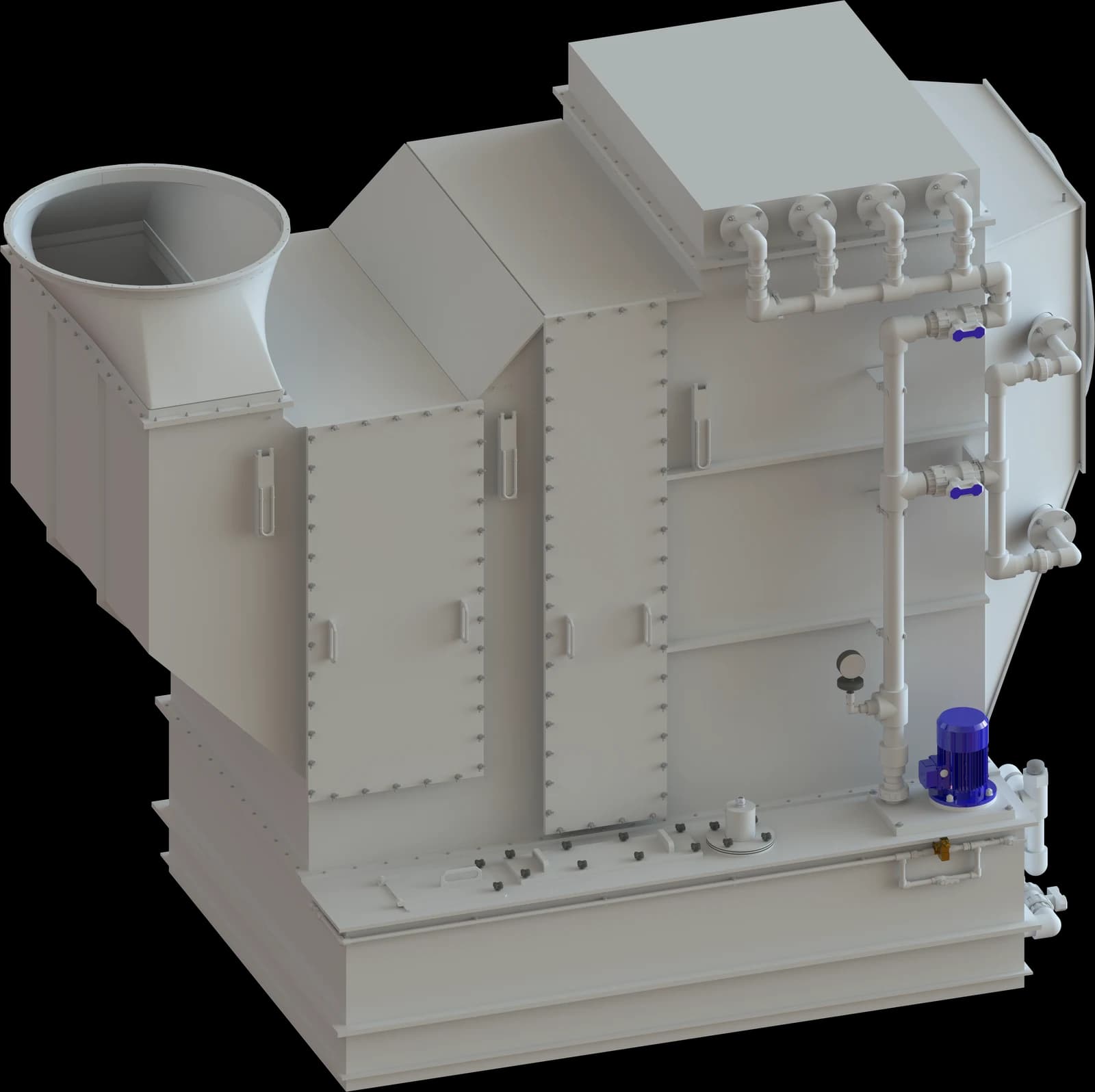 3D-модель скруббера мокрой очистки газов
